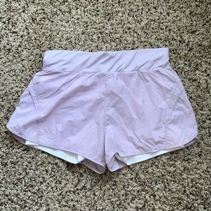 Fabletics shorts w/compression shorts (w/pockets!), Size: M, Color: Lavender